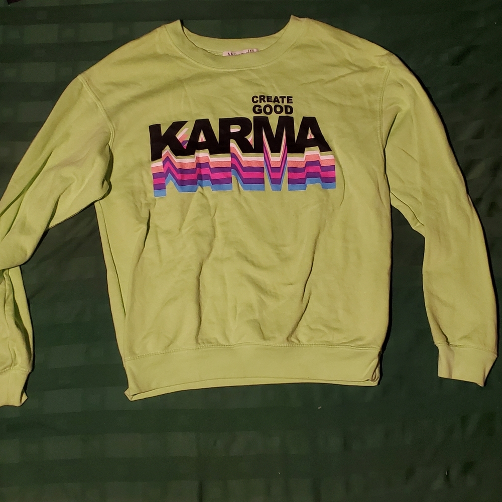 Good Karma Green Sweater